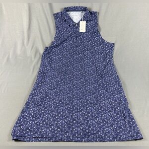 Peter Millar Womens Golf Dress Paisley Print XL Blue Polyester
